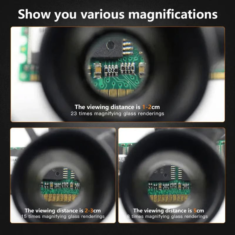 Headband Magnifier with LED