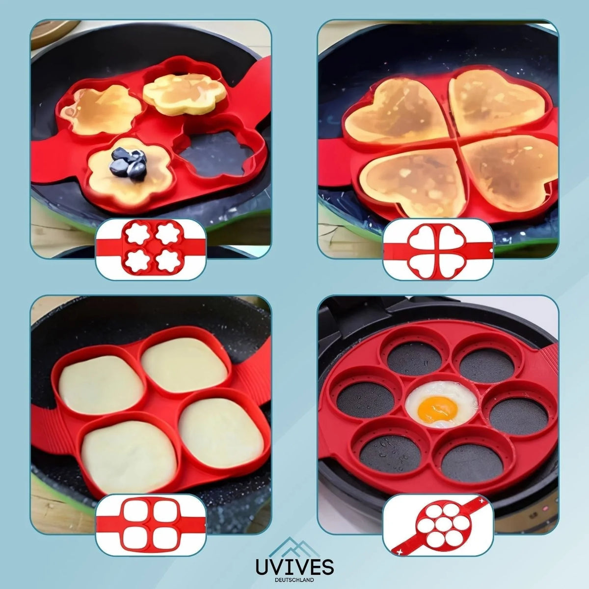 SweetFlip silicone pancake mold