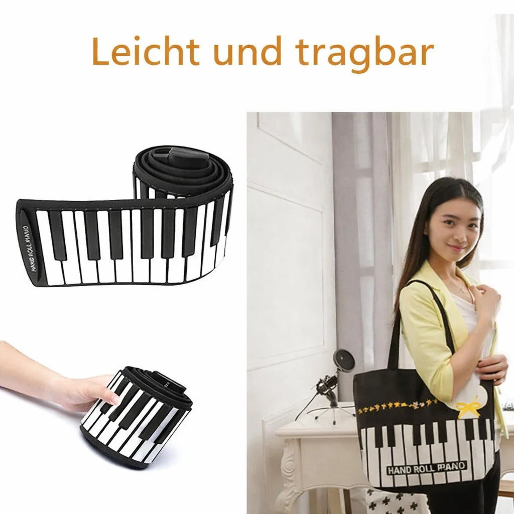 FlexiKeys™ Roll-Up Piano — Play Your Music Freely, Anywhere and Anytime