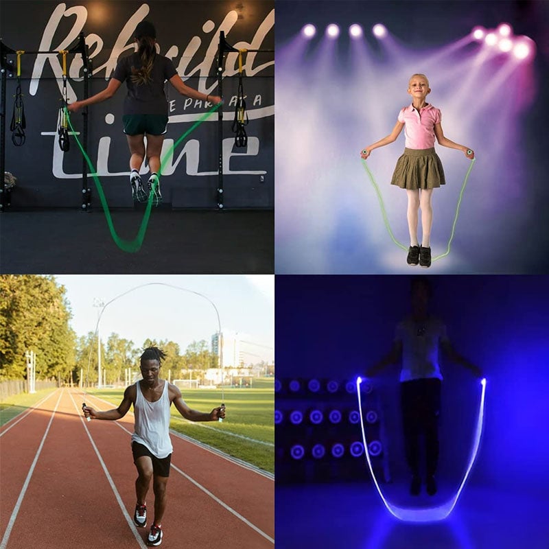 FlashPulse LED Skipping Rope with LED Lights