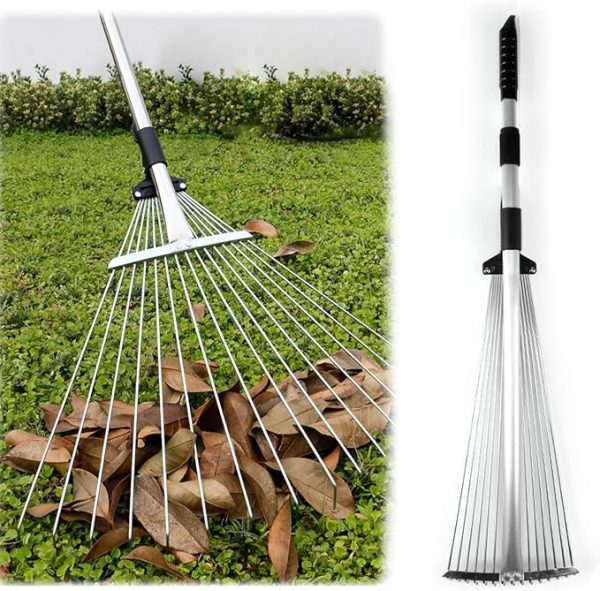 FlexiReach Telescopic Rake – Gardening Without Back Strain