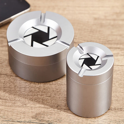 Stainless Steel Ashtray with Twist Lock Lid