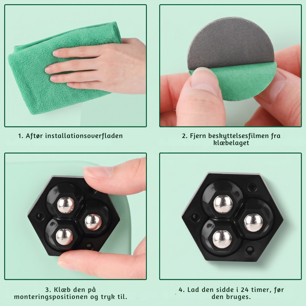 TriGlide 360° Furniture Casters with Ball Bearings
