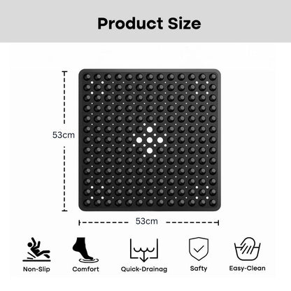 Non-slip bath mat with suction cups PVC