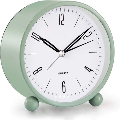 Compact analog watch with silent second hand