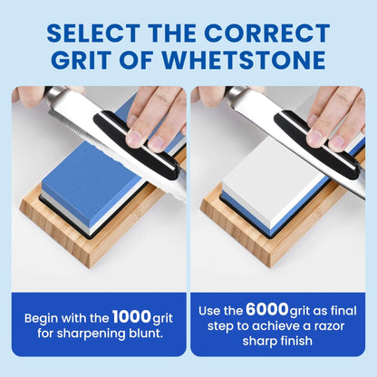 Whetstone Set with 4 Grits and Accessories
