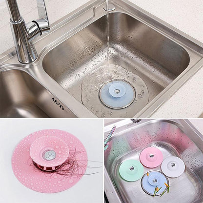 Drain Stopper Silicone with Hair Strainer 4–5 cm
