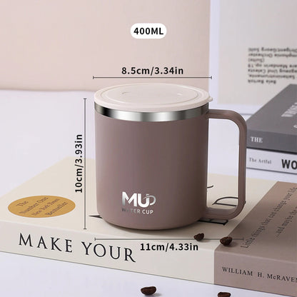 Insulated Stainless Steel Coffee Mug with Lid