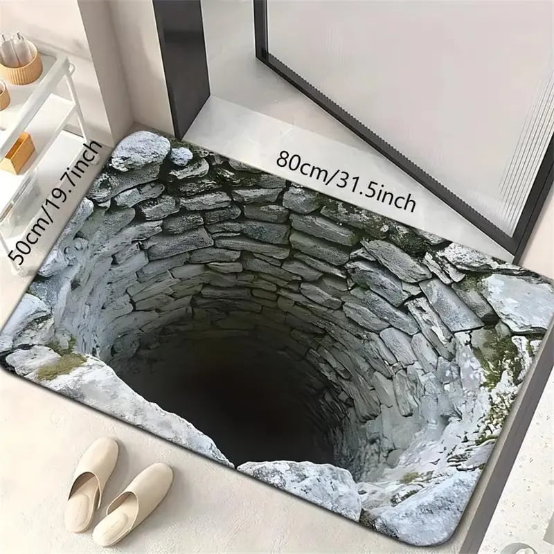 3D Optical Illusion Door Mat – Anti-Slip