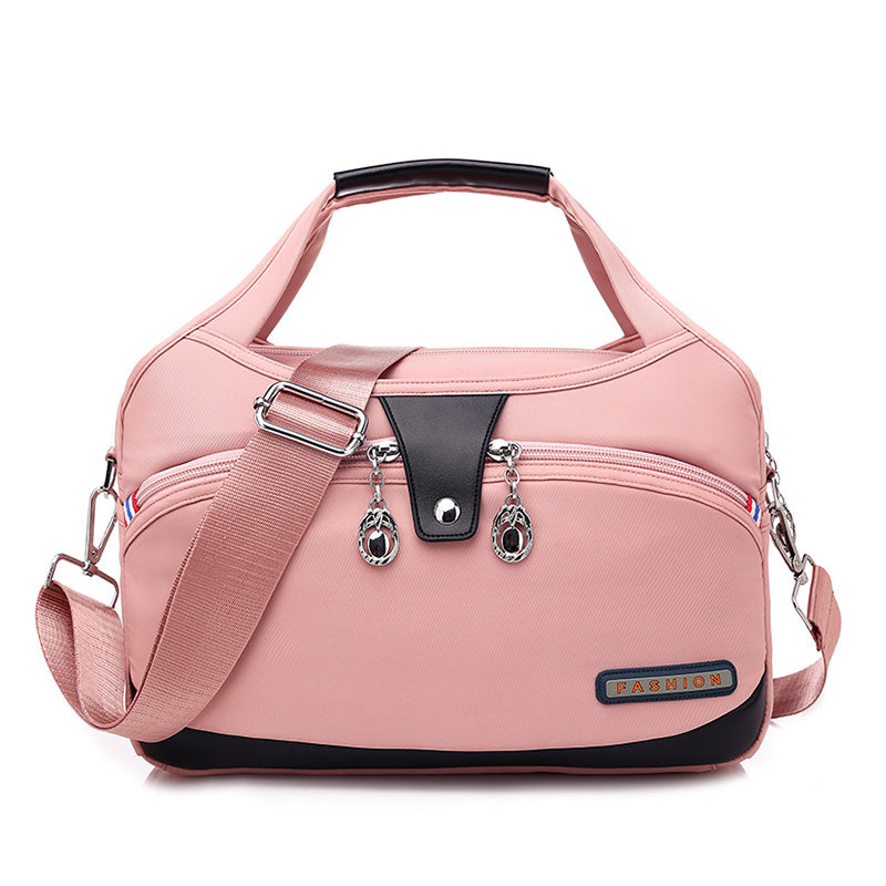 Nylon Crossbody Bag with Anti-Theft Protection