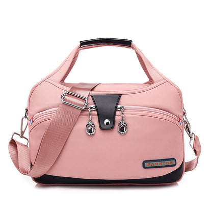 Nylon Crossbody Bag with Anti-Theft Protection