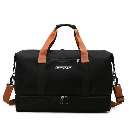 VOLARIS Fitness Travel Bag with Wet and Dry Separation
