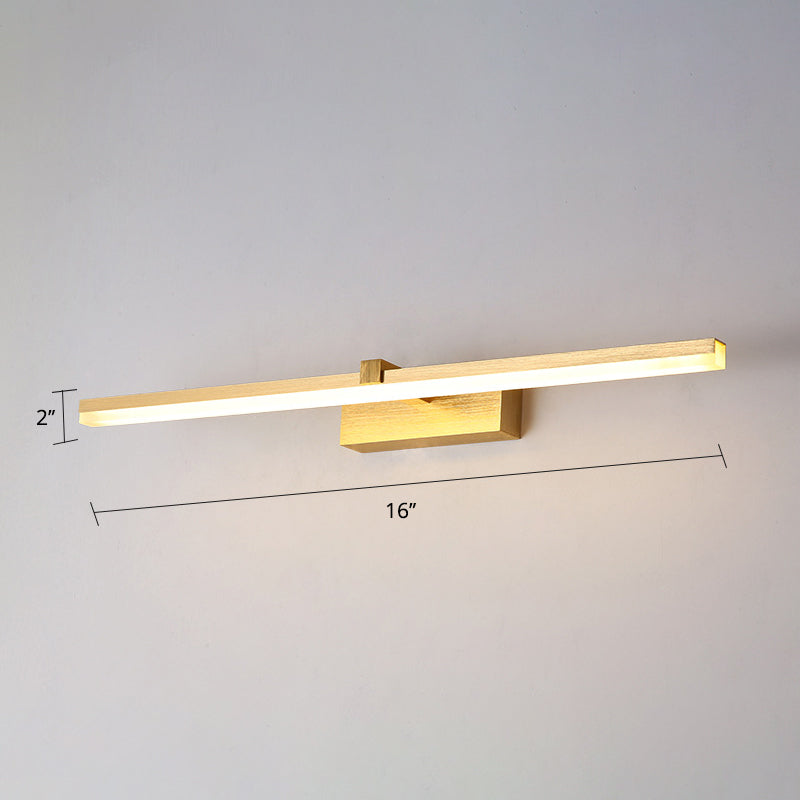 Golden LED Bathroom Lamp Modern Design