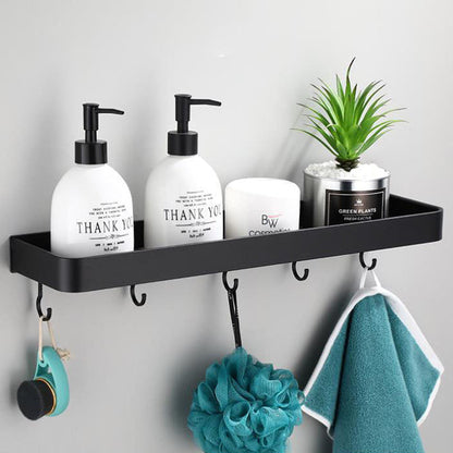 Kellan Wall-Mounted Bathroom Shelf Black