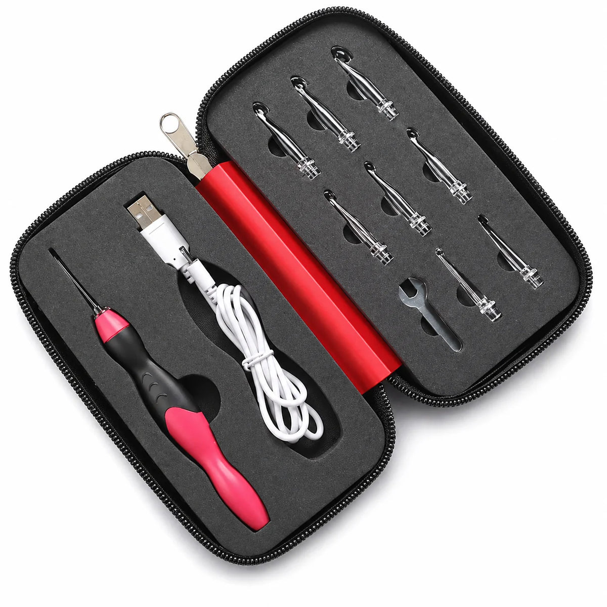 LightLoop™ LED Crochet Hooks — Put an end to dark stitches and enjoy radiant creative moments anytime!