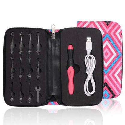 LightLoop™ LED Crochet Hooks — Put an end to dark stitches and enjoy radiant creative moments anytime!