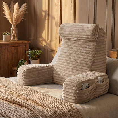 Back Support Cushion with Armrests & Headrest