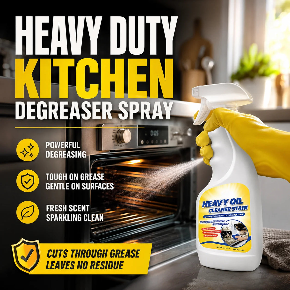 Kitchen Degreaser Spray for Kitchen Surfaces