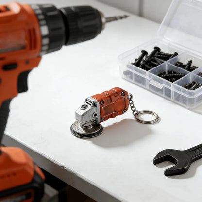 EdgeCraft™ Mini Grinder Keychain — compact, decorative, and always handy