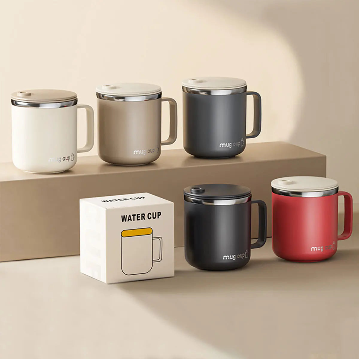 Insulated Stainless Steel Coffee Mug with Lid
