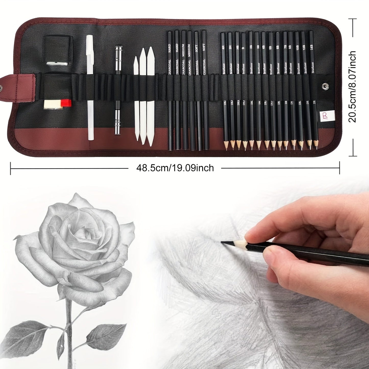 Professional Drawing Set 29 Pieces