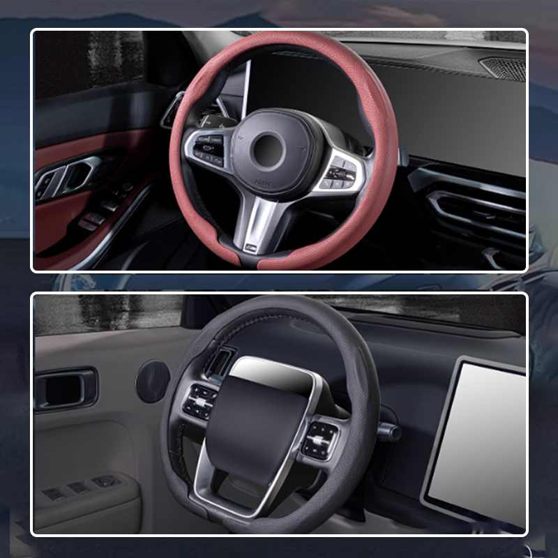Universal Steering Wheel Cover with Anti-Slip Grip