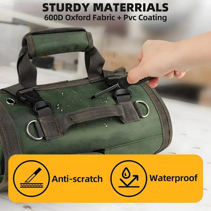 Tool Roll Bag with Removable Pockets