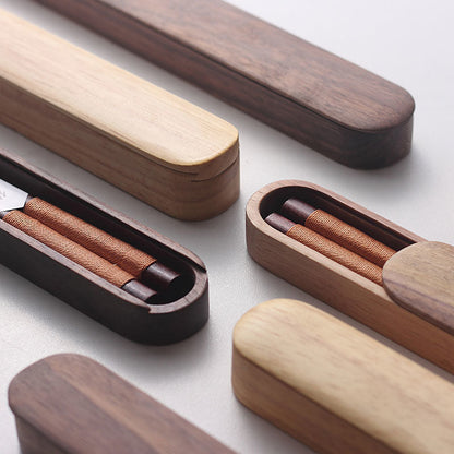 MASU Walnut Wood Chopsticks in Wooden Box