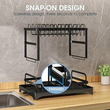 2-Tier Draining Rack with Drainage