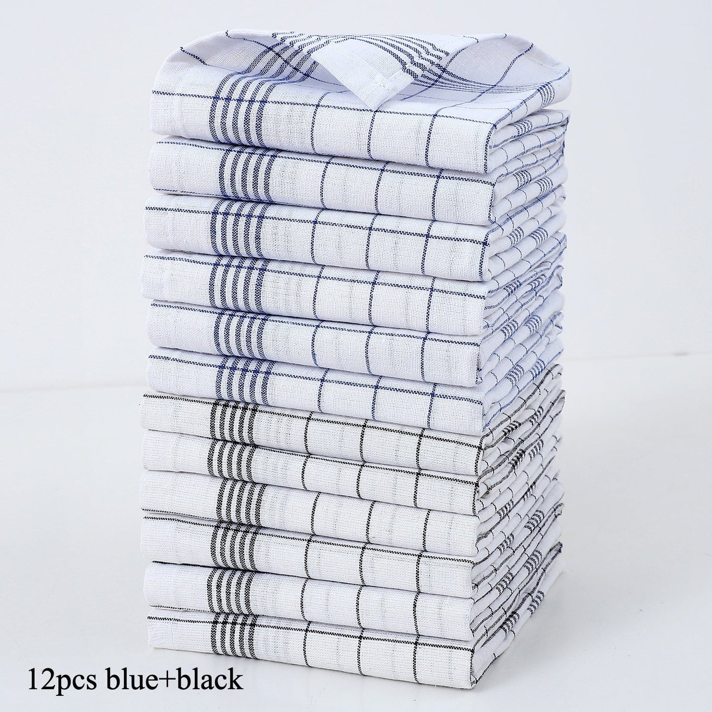 Dish Towel Set 12 Pieces Made of Cotton