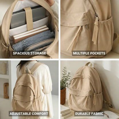 Durable Fabric Multi-Pocket Backpack for Laptop