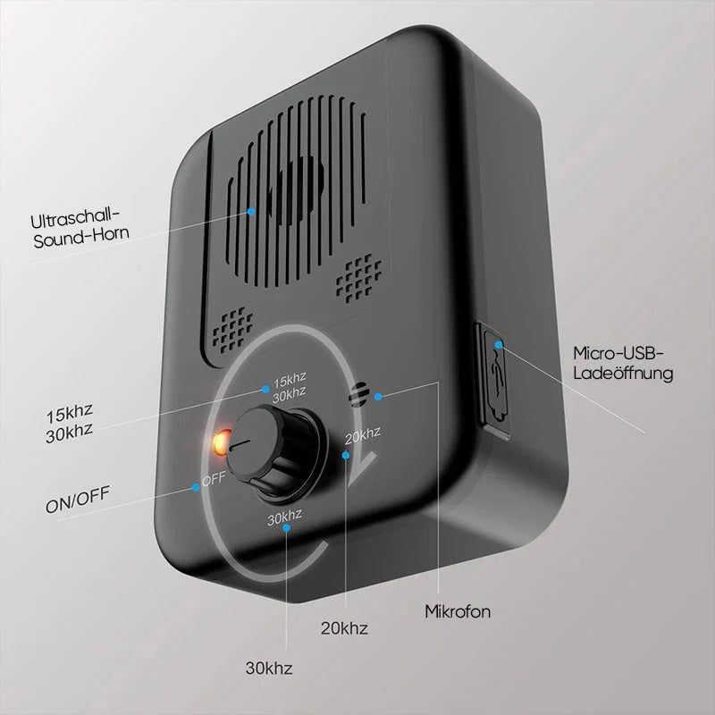 SilentGuard™ – Ultrasonic Anti-Bark Device for Home & Garden