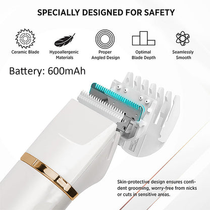 3-in-1 Electric Beard Trimmer with Charging Station