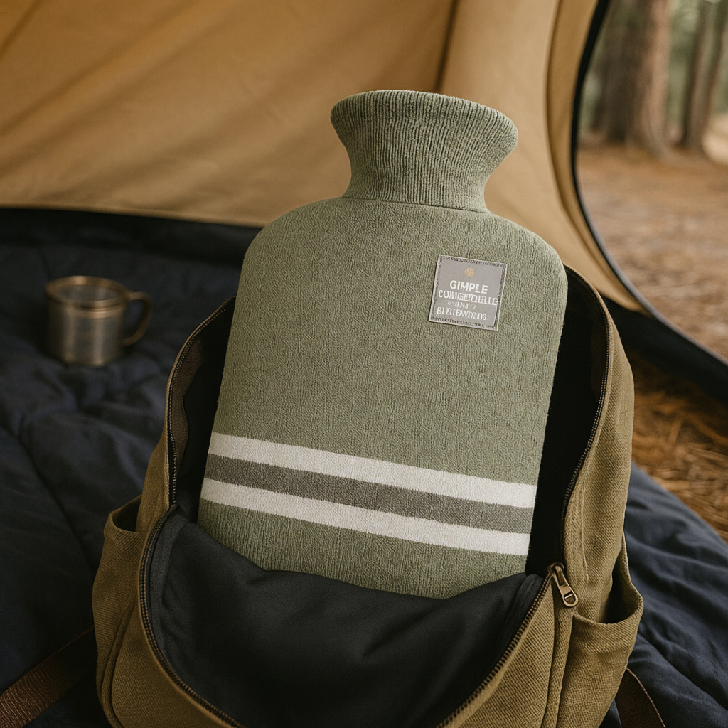2L Hot Water Bottle with Knit Cover