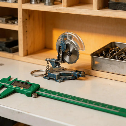 EdgeCraft™ Mini Grinder Keychain — compact, decorative, and always handy