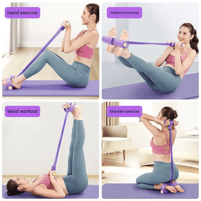 Resistance Band Set with Foot Straps