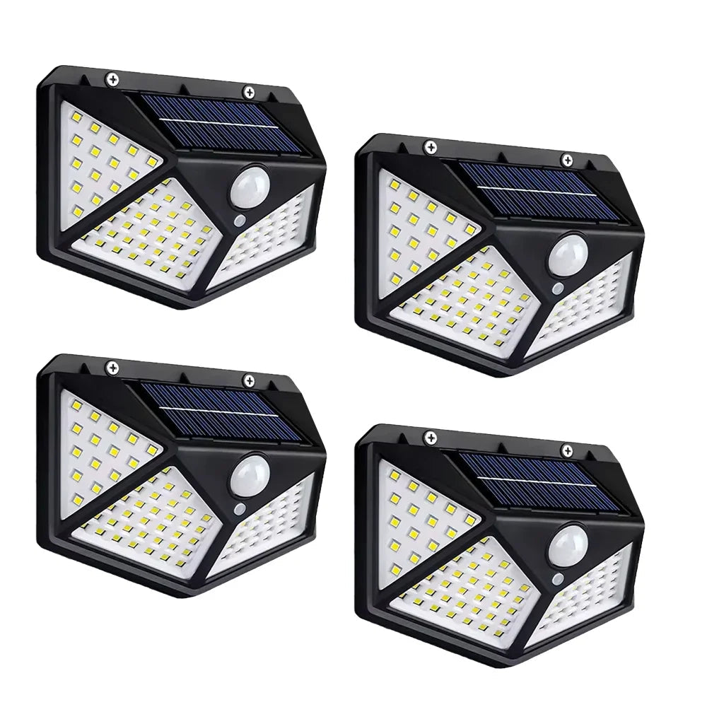 Solar Wall Light Outdoor 100 LED with Motion Sensor