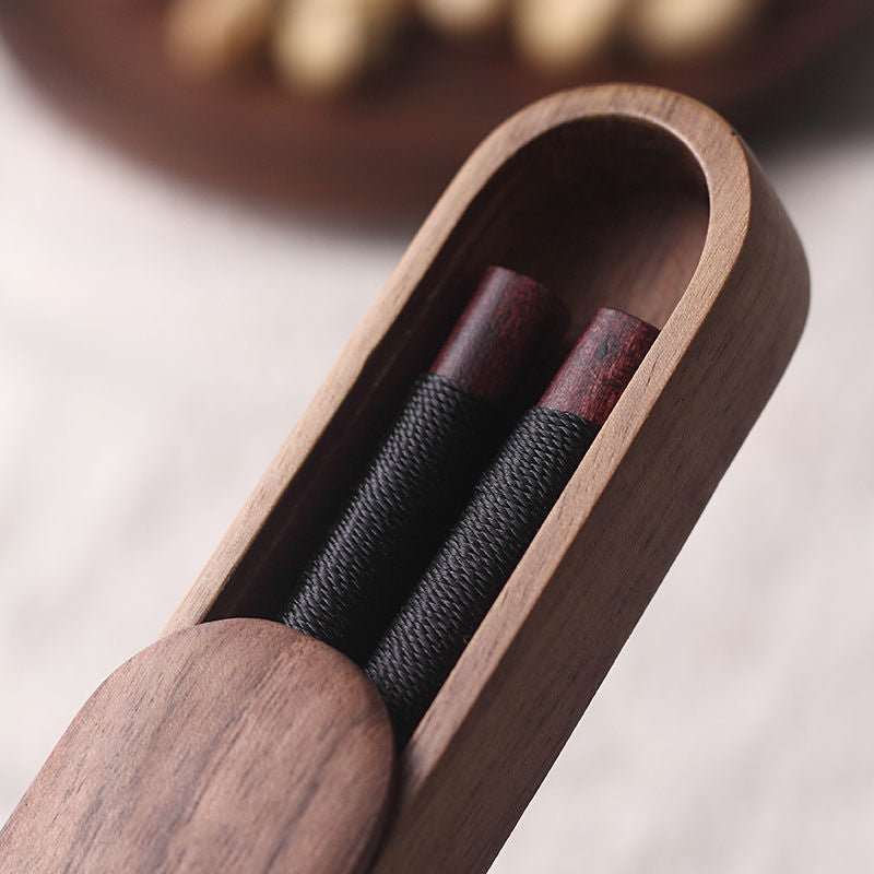 MASU Walnut Wood Chopsticks in Wooden Box