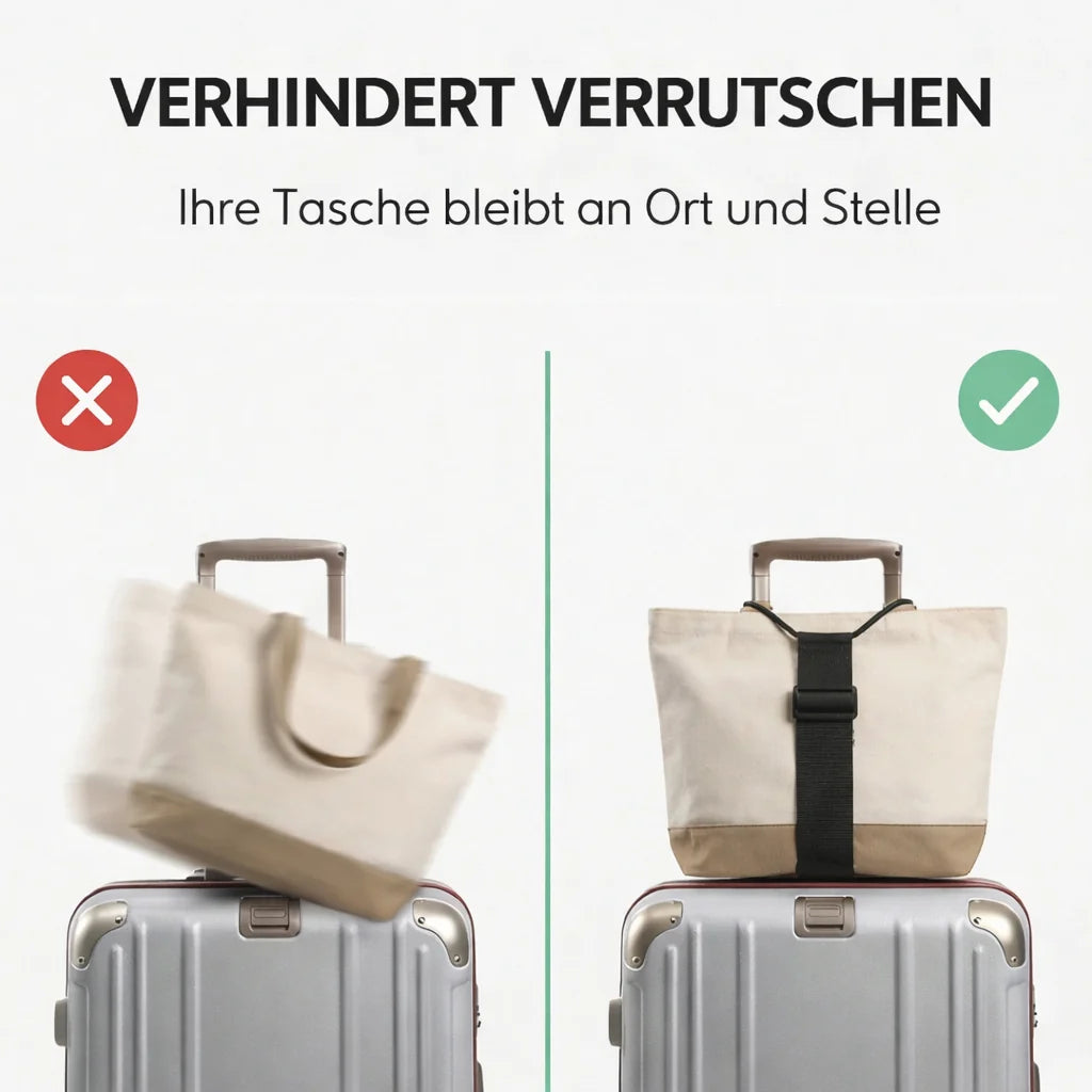 GripTether™ — Never run after your bag again and travel relaxed