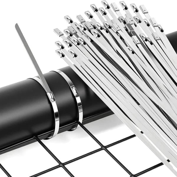 Stainless Steel Cable Tie Gun with 100 Cable Ties