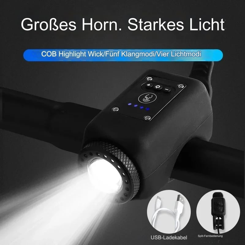 Electronic Bicycle Bell with LED Light