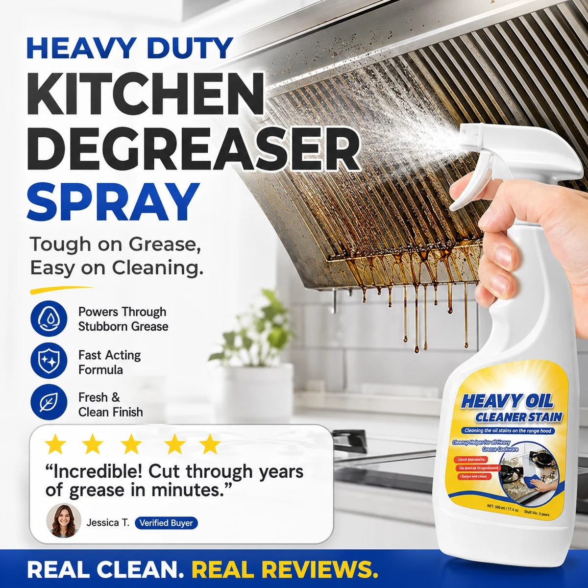 Kitchen Degreaser Spray for Kitchen Surfaces