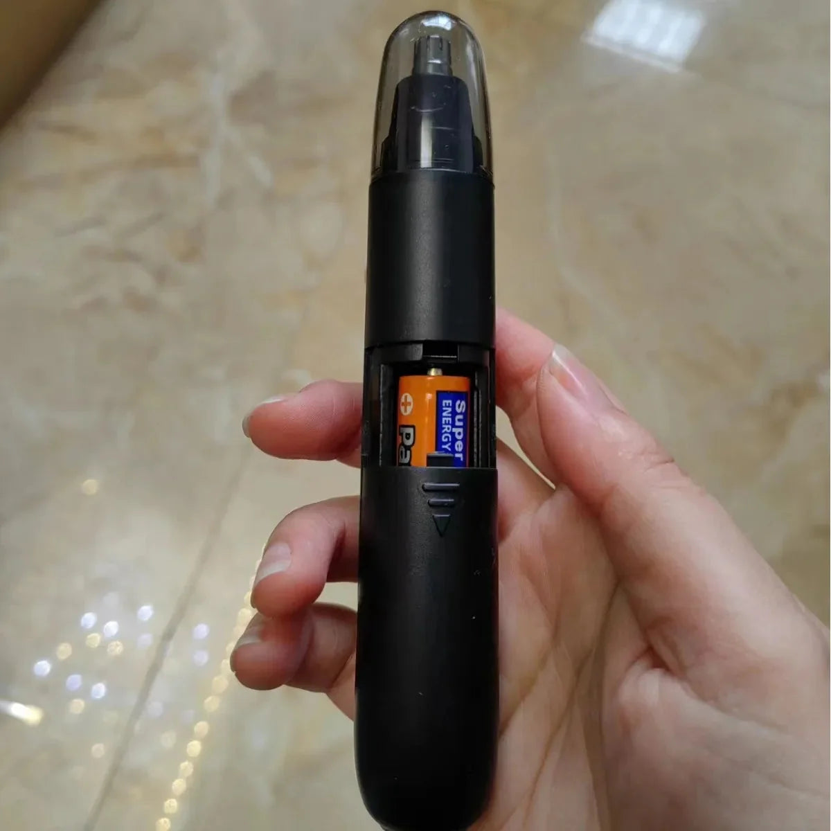 Electric waterproof LED nose hair trimmer