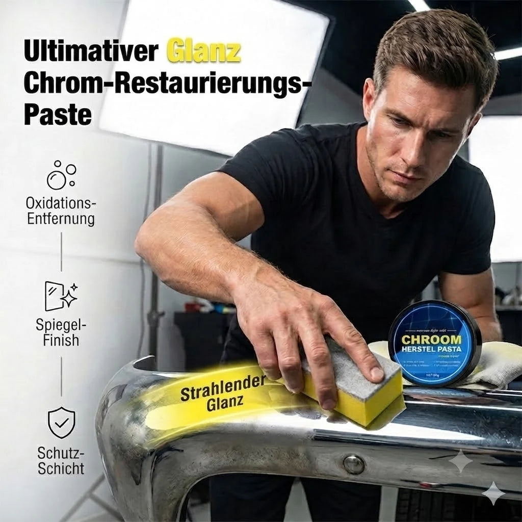 Chrome Repair Paste with Sponge 50g