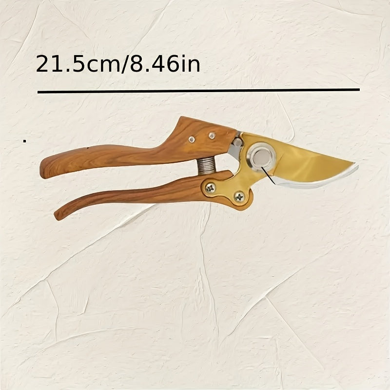 Ergonomic SK5 Garden Shears with Wooden Handle