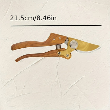 Ergonomic SK5 Garden Shears with Wooden Handle