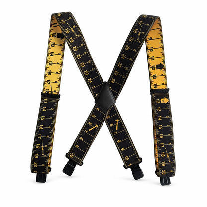 5 cm Wide Adjustable Elastic X-Back Men's Suspenders (4 Clips)