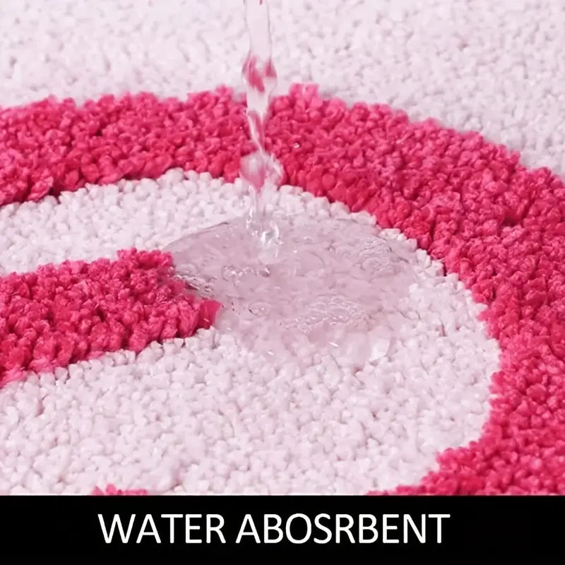 Tufted Designer Rug "Get Naked" Pink 80×50 cm