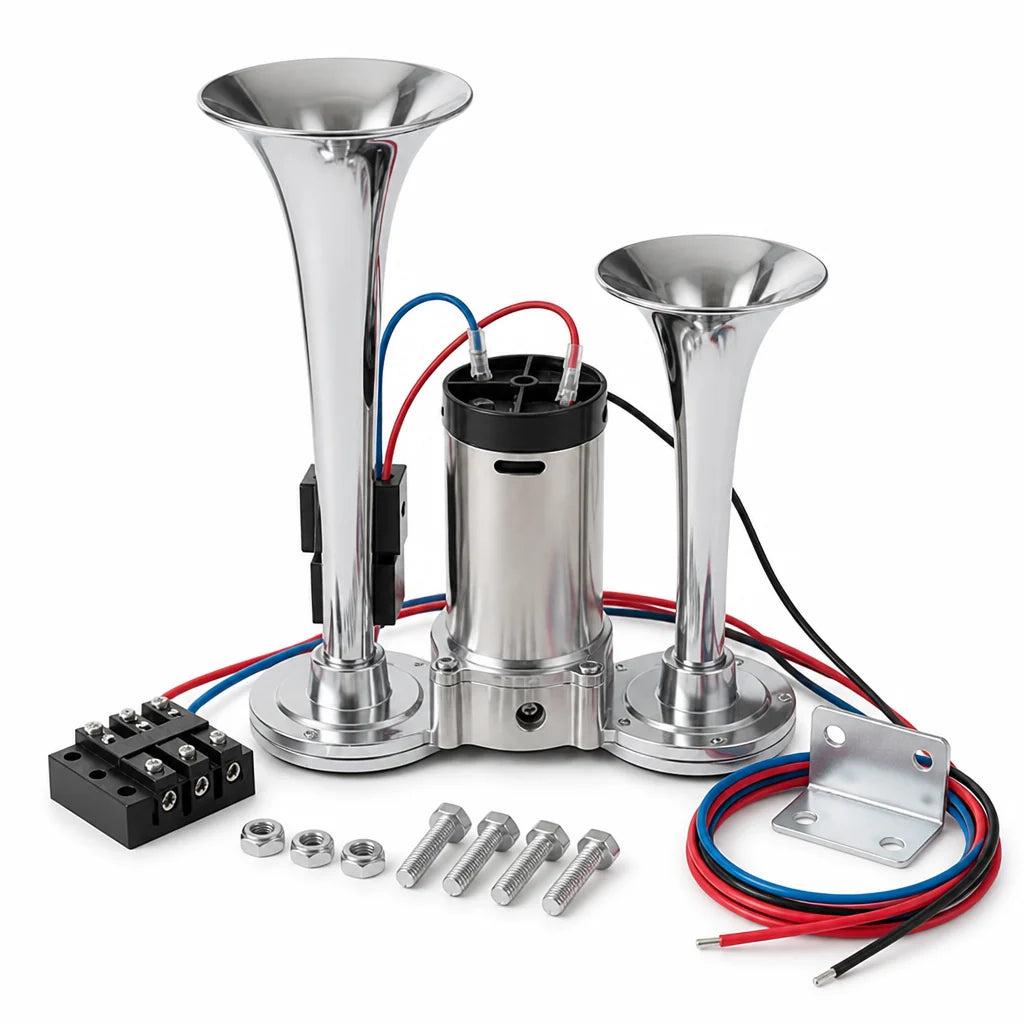 130dB Dual-tone Air Horn with Compressor (12V)
