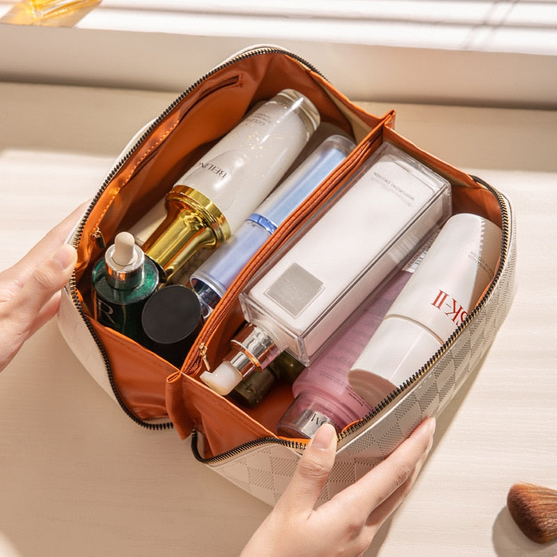 Cosmetic Bag Makeup Organizer with Compartments